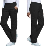 Unisex Ελαστικό Cargo Παντελόνι Ιατρικής Μαύρο - Cherokee Mr Cargo WWE4005 Pants Black