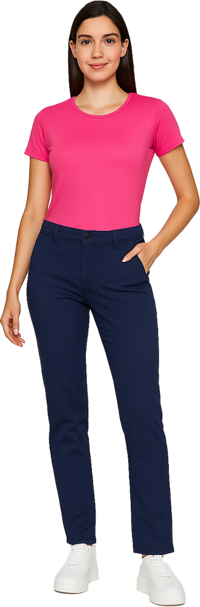 Unisex Ελαστικό Παντελόνι Εργασίας Σκούρο Μπλε - Velilla Chino Stretch Pants Navy