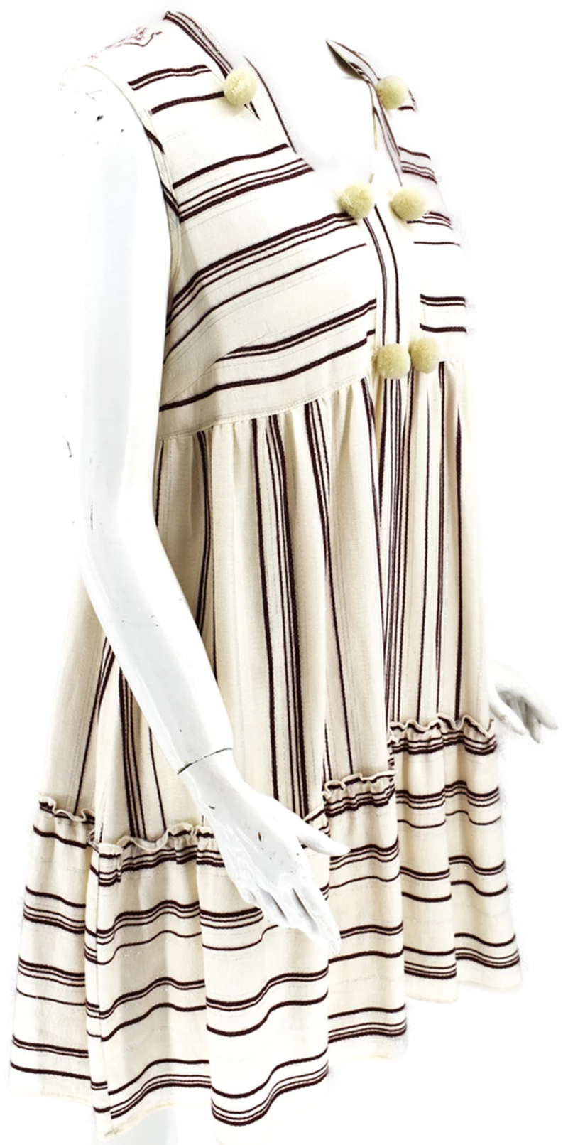 Μίνι φόρεμα καφτάνι άσπρο Kivos Fashion k.019 -6032 white - white
