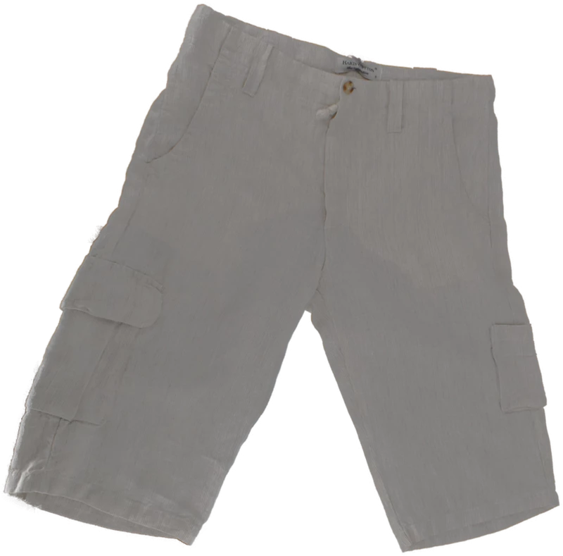Ανδρική Βερμούδα Haris Cotton 100% Linen BRM-0178