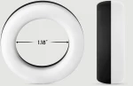 Δαχτυλίδι Πέους Σιλικόνης Forto F-19 2 Tone Silicone Cock Ring - Λευκό/Μαύρο