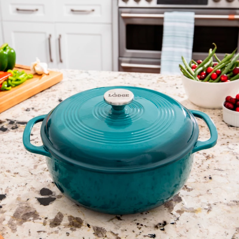 6 Quart Lagoon Enameled Cast Iron Dutch Oven *˄
