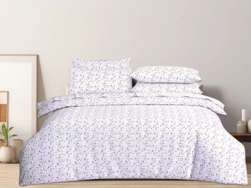 Παπλωματοθήκη Φανελένια Εμπριμέ Anemone 100% Cotton Γαρύφαλλο - 200x240