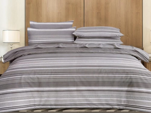 Σετ Σεντόνια Grey Harmony 100% Βαμβακερά Reactive One Color Γαρύφαλλο - 200x260, Χωρίς Λάστιχο