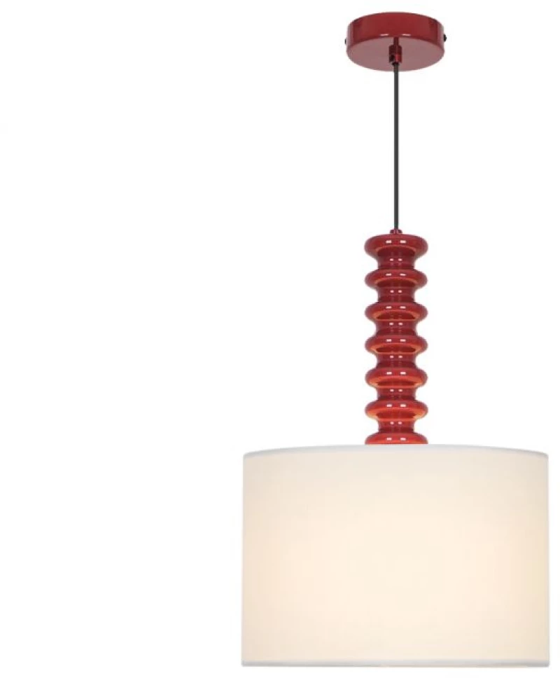 Φωτιστικό Κρεμαστό Viokef Viridi 4329001 Κόκκινο (Red)Λευκό Ματ