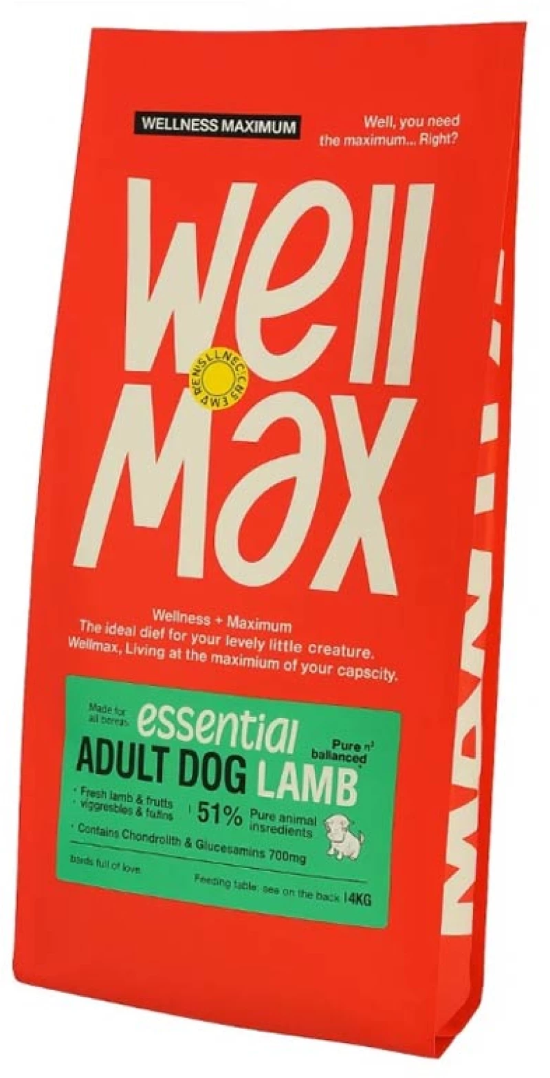 Wellmax Essential Ξηρά Τροφή Σκύλου Adult Lamb 2kg