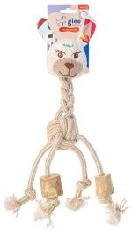 Glee Παιχνίδι Σκύλου Lama Ball Rope with Coffee Wood 38cm