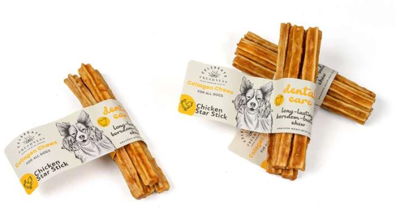 Celebrate Collagen Λιχουδιά Σκύλου Chicken Star Stick (4x12.5cm)