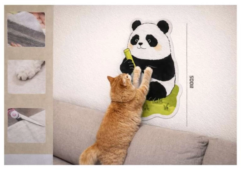 Αυτοκόλλητο Ονυχοδρόμιο Nuggles the Panda Cat Scratcher 50x80cm