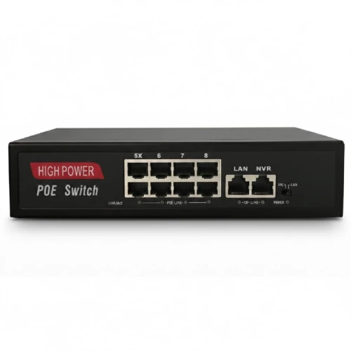 SST-LP8EH2EHB, 10-Port (8+2) 10/100 24v Passive PoE switch, 125W