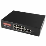 SST-LP8EH2EHB, 10-Port (8+2) 10/100 24v Passive PoE switch, 125W