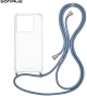 Θήκη Σιλικόνης με Κορδόνι Sonique Armor Clear Xiaomi Xiaomi 14T Pro Μπλε Γκρι