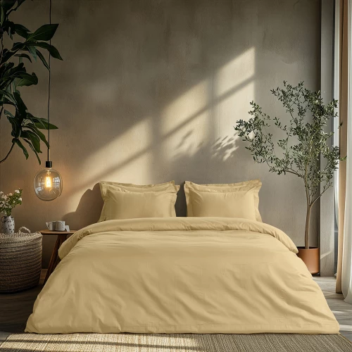 Beauty Home Σετ σεντόνια υπέρδιπλα Art 1700 Harmony 240x270 Κρεμ