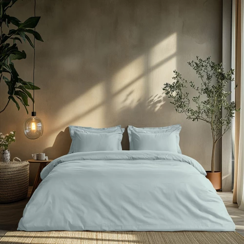 Beauty Home Σετ σεντόνια υπέρδιπλα Art 1700 Harmony 240x270 Γαλάζιο