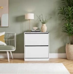 Παπουτσοθήκη Flat Λευκό 73x84x26cm (ΠxΥxΒ)