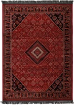 Κλασικό χαλί Afgan 306A D.RED BLACK Royal Carpet - 67 x 500 cm