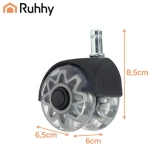 Ruhhy Σετ 5 τμχ Ρόδες 11x22 mm με ατσάλινους κυλίνδρους 25280