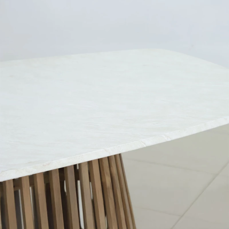 LIBERTA SIRACUSA ΤΡΑΠΕΖΙ ΛΕΥΚΟ 220x110x77.5cm