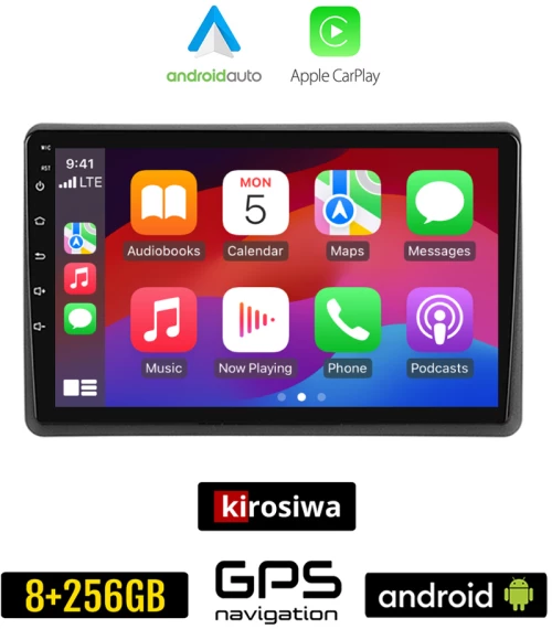 KIROSIWA RENAULT MASTER (μετά το 2020) Android οθόνη αυτοκίνητου 8GB + 256GB με GPS WI-FI (ηχοσύστημα αφής 10" ιντσών Android Auto Apple Carplay Youtube Playstore MP3 USB Radio Bluetooth Mirrorlink εργοστασιακή, 4x60W, AUX)