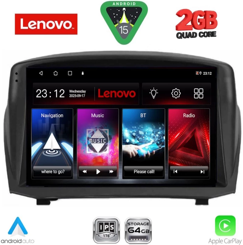 LENOVO LVD 2154B_CPA (9inc) MULTIMEDIA TABLET for FORD FIESTA mod. 2008-2017