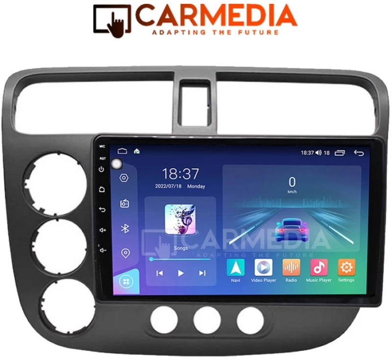 CARMEDIA CM2089-13W TABLET 9'' OEM HONDA CIVIC 4D 2001-2006