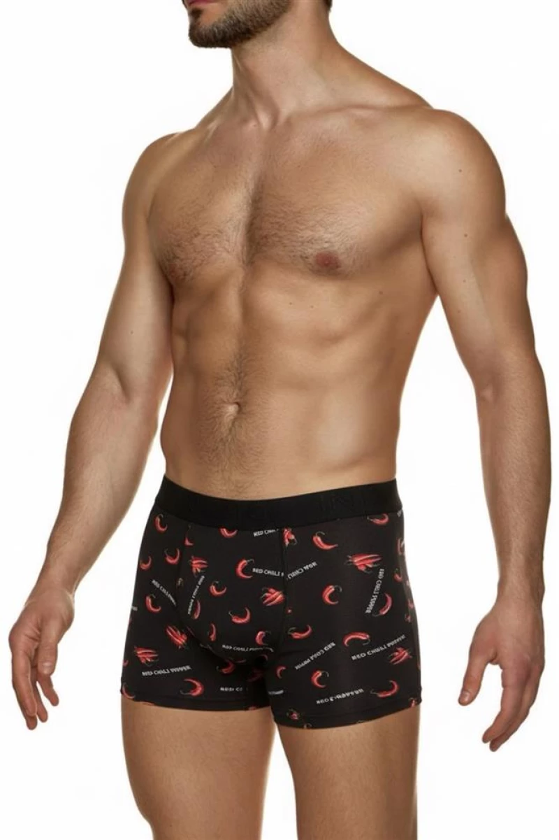 ΑΝΔΡΙΚΟ BOXER INIZIO ΜΕ ΣΧΕΔΙΟ ΠΙΠΕΡΙΕΣ 44803 ΜΑΥΡΟ