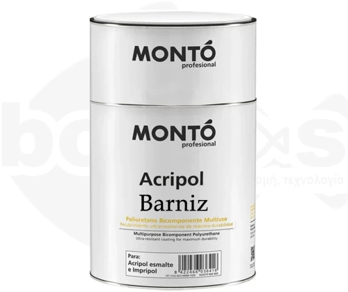 Acripol Barniz Βερνίκι Πολυουρεθάνης 2 συστατικών MONTO 750ml Σατινέ
