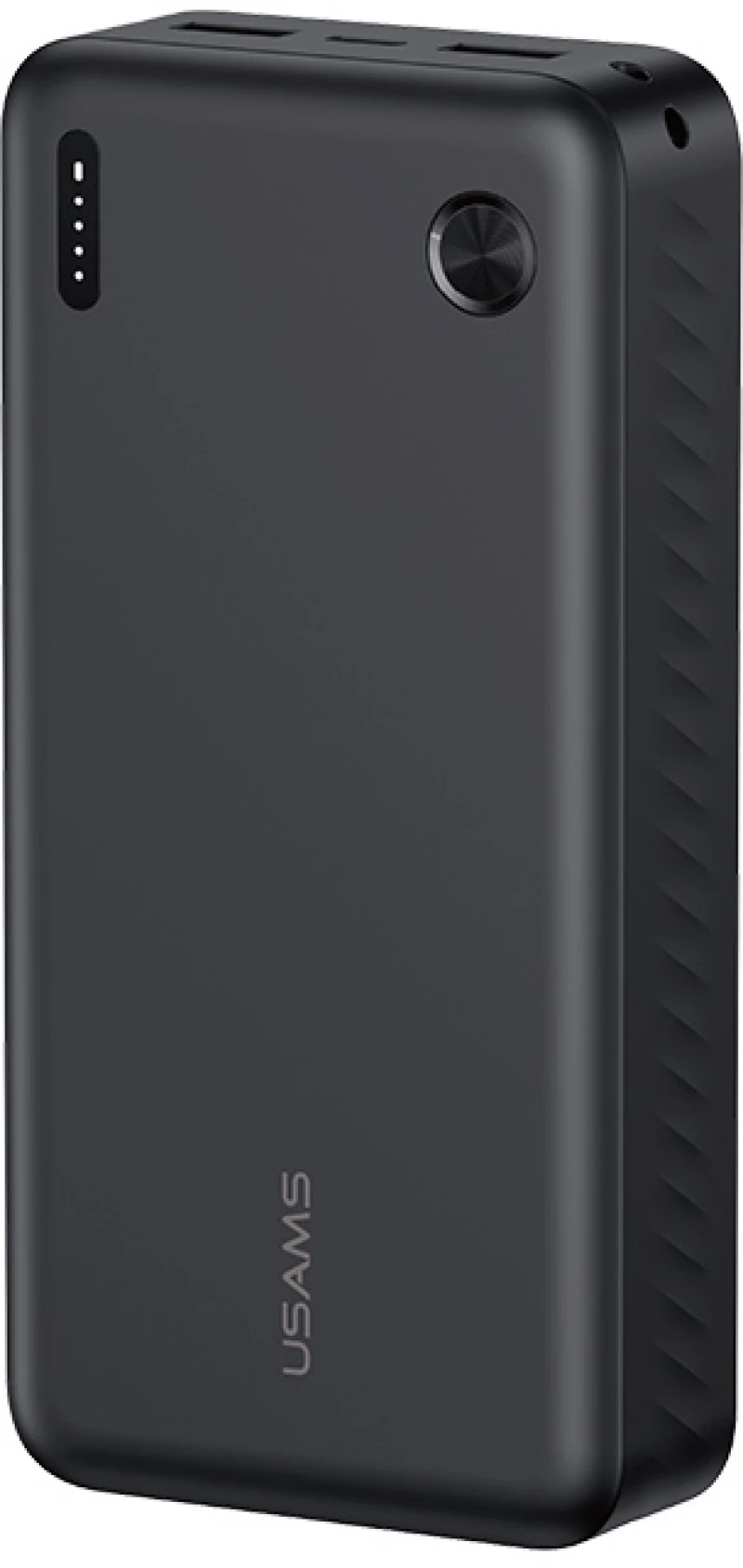 USAMS power bank CD254, 2x θύρες εξόδου, 20000mAh, 10W, μαύρο