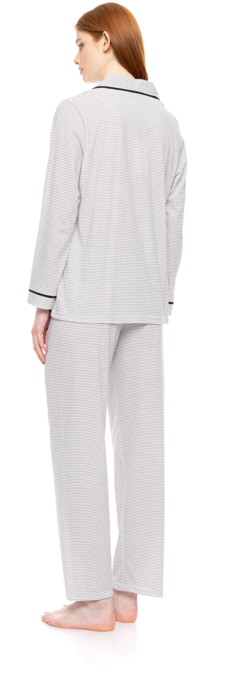 Γυναικεία Πυτζάμα Pink Label - Σεμιζιέ - Cloud Stripes Print - Cotton - Regular Fit