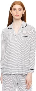 Γυναικεία Πυτζάμα Pink Label - Σεμιζιέ - Cloud Stripes Print - Cotton - Regular Fit