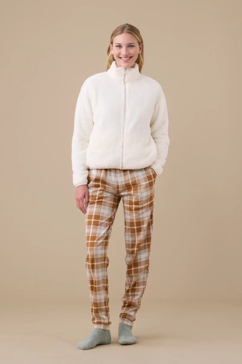 Γυναικεία Ζακέτα Noidinotte - Ιβουάρ - Λούτρινη - Polyester - Regular Fit