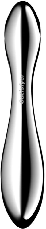SATISFYER - PURE GRAVITY 2 STAINLESS STEEL DOUBLE-ENDED DILDO