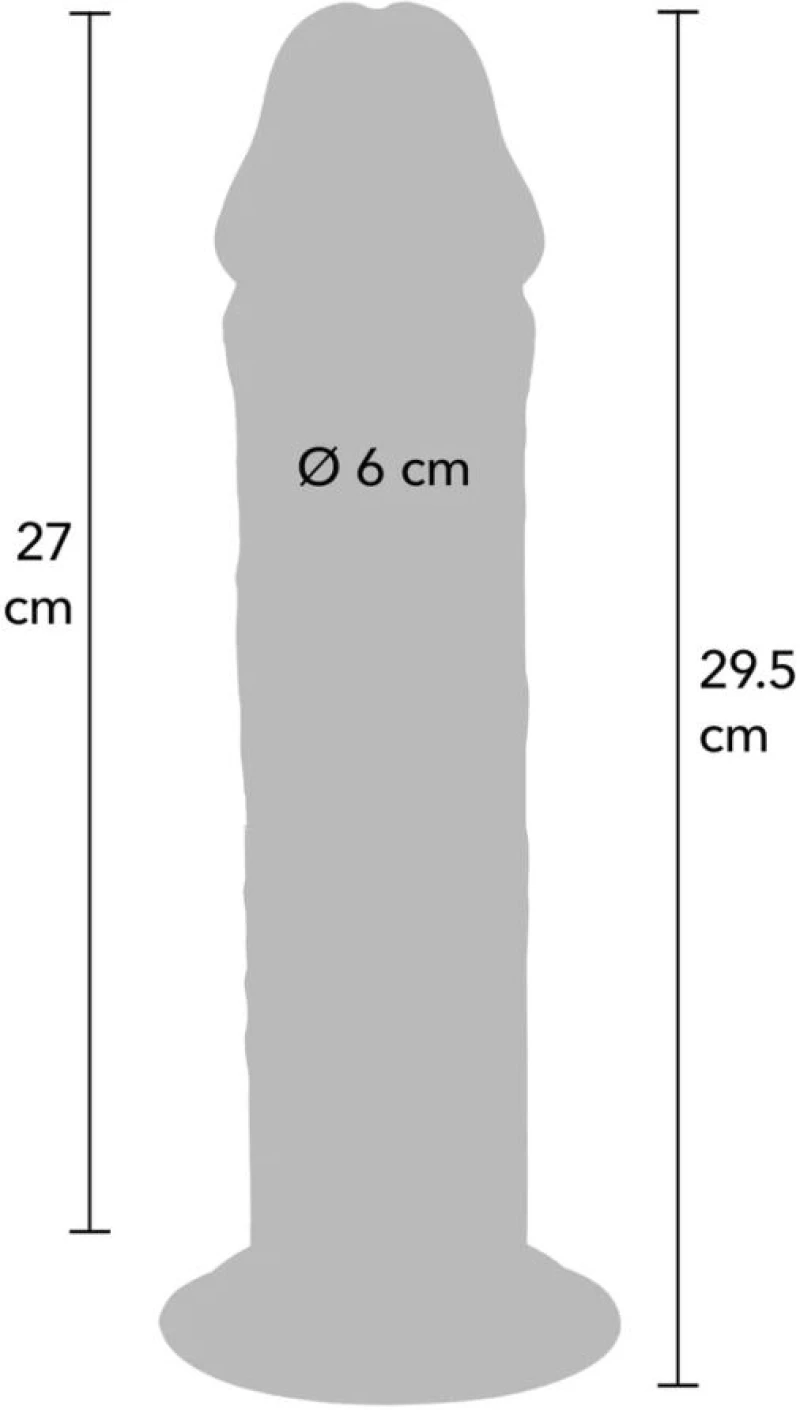 GET REAL - DELUXE THICK DOUBLE-DENSITY TPE DONG 29.5 CM