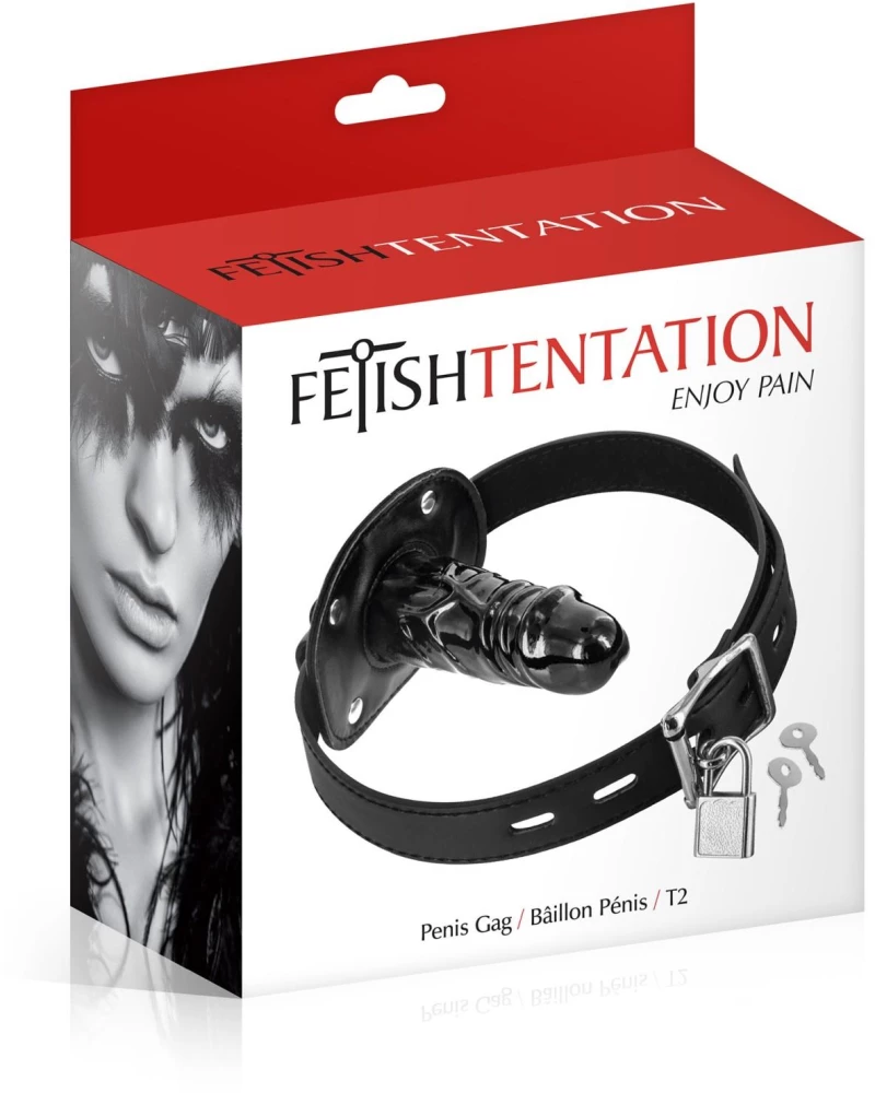 Fetish Tentation Φίμωτρο με Μεγάλο Πέος Μαύρο