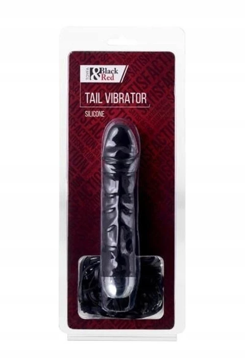 Tail Vibrator Ρεαλιστικός Δονητής με Ουρά 16cm Μαύρος