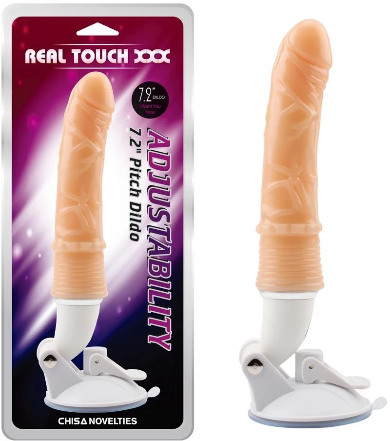 Chisa Real Touch XXX Pitch Dildo Δονητής Flesh 18.29cm