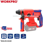 Επαναφορτιζόμενο Πιστολέτο SDS Plus 20V Li-Ion Brushless SOLO (2.0 J) | WORKPRO (PROFI) WP390300