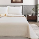 Κουβέρτα διπλή κρεμ 220x240cm Liolios Home 2807 ZURIGO