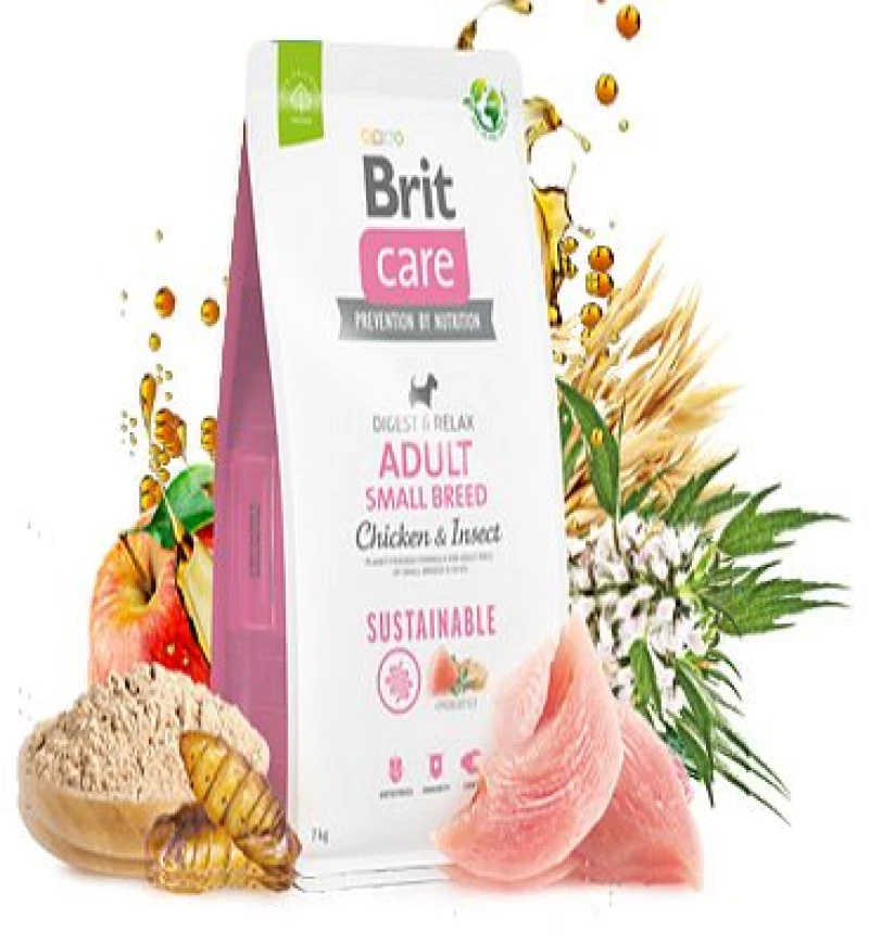 BRIT CARE Sustainable Adult Small CHICKEN & INSECT 3kg