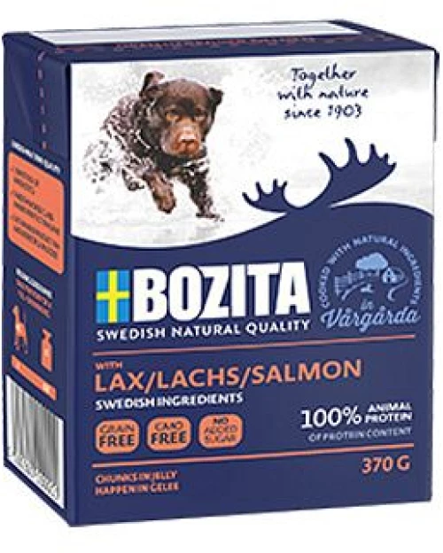 Bozita TETRA PAK Chunks in Jelly grain free 6τμχ Χ 370gr - Άλκη (είδος ελαφιού)