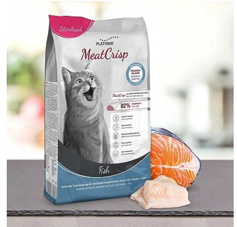 PLATINUM  PLATINUM Meatcrisp Sterilised Fish με 83% Φρέσκο Ψάρι   400gr