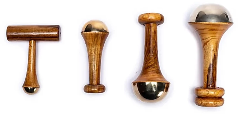 Σετ με 4 Ραβδιά για Αγιουβέρδικο Μασάζ Kansa Wands Ayurvedic Massage 4pcs