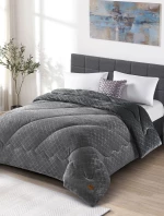 Κουβερτοπάπλωμα LUNORA ANTHRACITE Ανθρακί Κουβερτοπάπλωμα ημίδιπλο: 180 x 240 εκ. MADI