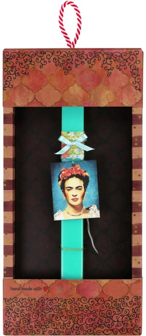 Λαμπάδα Basic -Frida Kahlo - τιρκ.