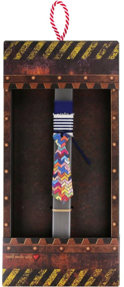 Λαμπάδα Basic -Γραβάτα ζικ ζακ