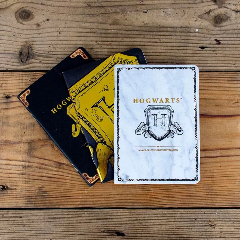 Harry Potter A6 Notebooks 3pk - Hogwarts Shield - Blue Sky Studios