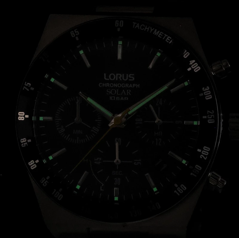 Lorus RZ523AX9 Solar Χρονογράφος Πράσινο Καντράν