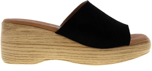 ΓΥΝΑΙΚΕΙΑ ΔΕΡΜΑΤΙΝΑ FLATFORMS EVA FRUTOS 4767 BLK - Μαύρο