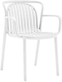 Πολυθρόνα Κήπου Amara 625-126-038 56x57x82cm White
