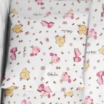 Μαξιλαροθήκη Παιδική Elephant 072 White-Pink DimCol 35X45 100% Βαμβακερή Φανέλα